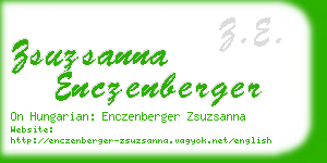 zsuzsanna enczenberger business card